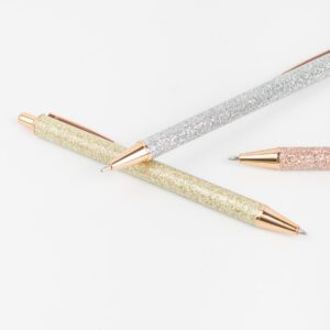 LAPICERA DE METAL CON GLITTER