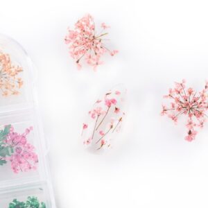 DECORACIÓN PARA UÑAS FLORES SECAS