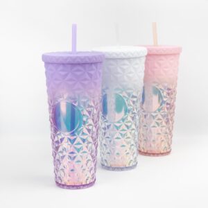 VASO PLASTICO CON SORBETE 720ML