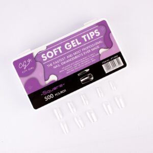CAJA UÑAS SOFT GEL 600PCS SQUARE CITY GIRL