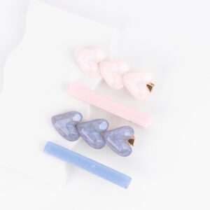 BROCHES DE CORAZONES 2PCS