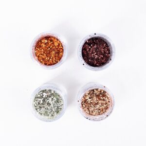 POLVO GLITTER PARA UÑAS 12PCS