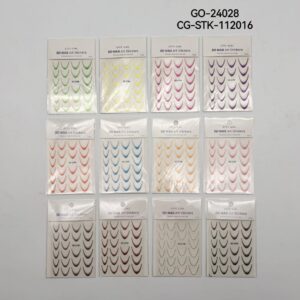 STICKER DE UÑAS 5D CON BORDES DORADOS