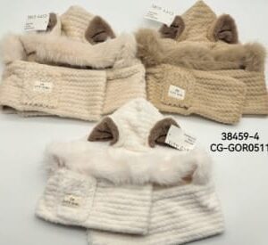 GORRO CON OREJITAS DE PELUCHE CITY GIRL
