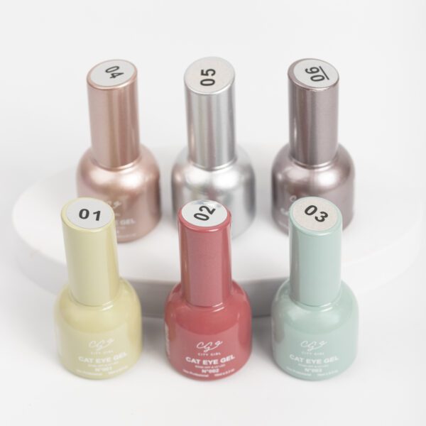 ESMALTE CAT EYE GEL CAJA X 6 (01 AL 06) CITY GIRL