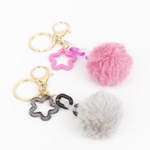 LLAVERO POMPOM Y ESTRELLA CITY GIRL