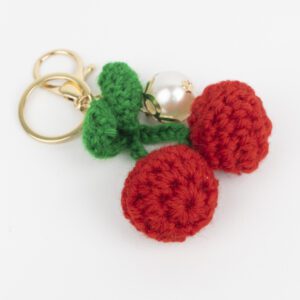 LLAVERO CEREZAS CROCHE CITY GIRL