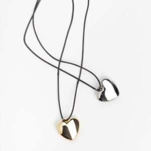 COLLAR LAZO NEGRO CORAZÓN CITY GIRL