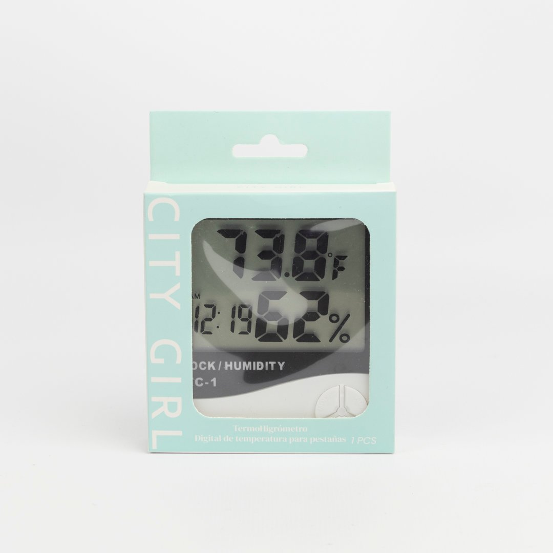TERMOHIGRÓMETRO DIGITAL DE TEMPERATURA PARA PESTAÑAS - Image 3