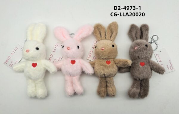 LLAVERO CONEJITO PELUCHE CITY GIRL