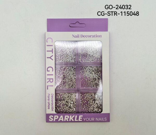 DECORACIÓN DE STRASS PARA UÑAS CITY GIRL