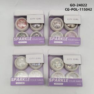 POLVO PARA UÑAS CITY GIRL - 4PCS