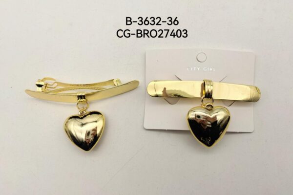 BROCHE DE PELO CORAZÓN CITY GIRL