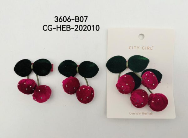 HEBILLAS CEREZAS CITY GIRL