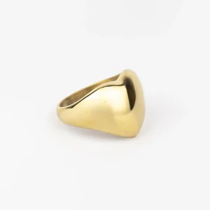 ANILLO DE ACERO DORADO CITY GIRL