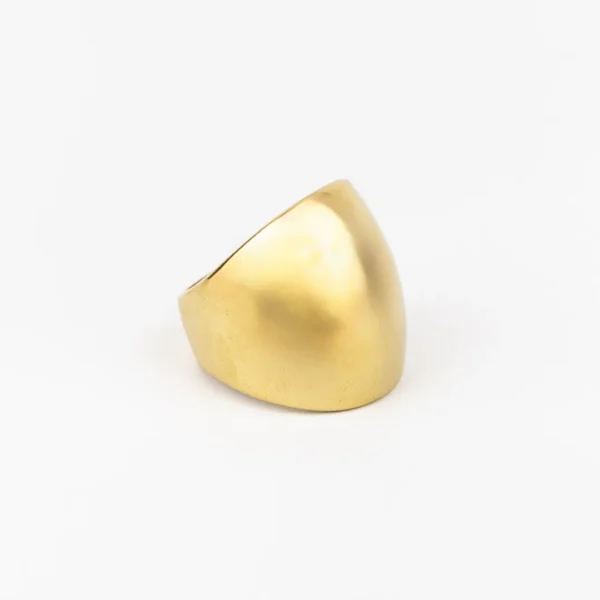 ANILLO DE ACERO DORADO CITY GIRL