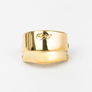 Alternative view of ANILLO DE ACERO DORADO CITY GIRL
