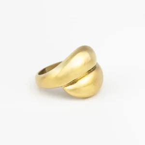 ANILLO DE ACERO DORADO CITY GIRL