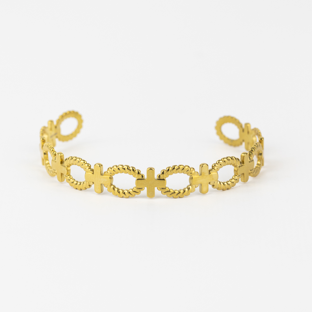 PULSERA DE ACERO DORADA CITY GIRL