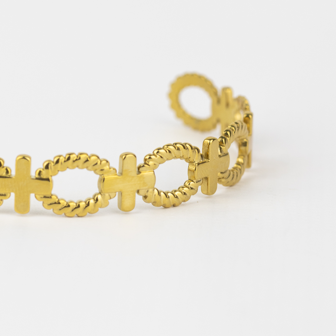 PULSERA DE ACERO DORADA CITY GIRL - Imagen 2