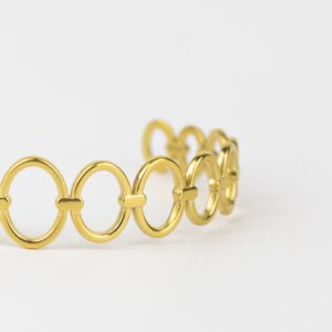 Alternative view of PULSERA DE ACERO DORADA CITY GIRL