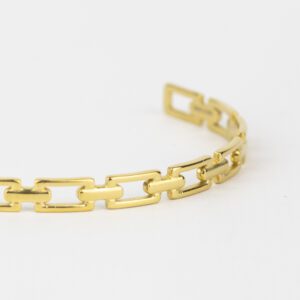 Alternative view of PULSERA DE ACERO DORADA CITY GIRL