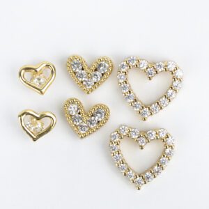 KIT DE AROS ACERO DORADOS CITY GIRL