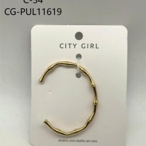 PULSERA DE ACERO DORADA CITY GIRL