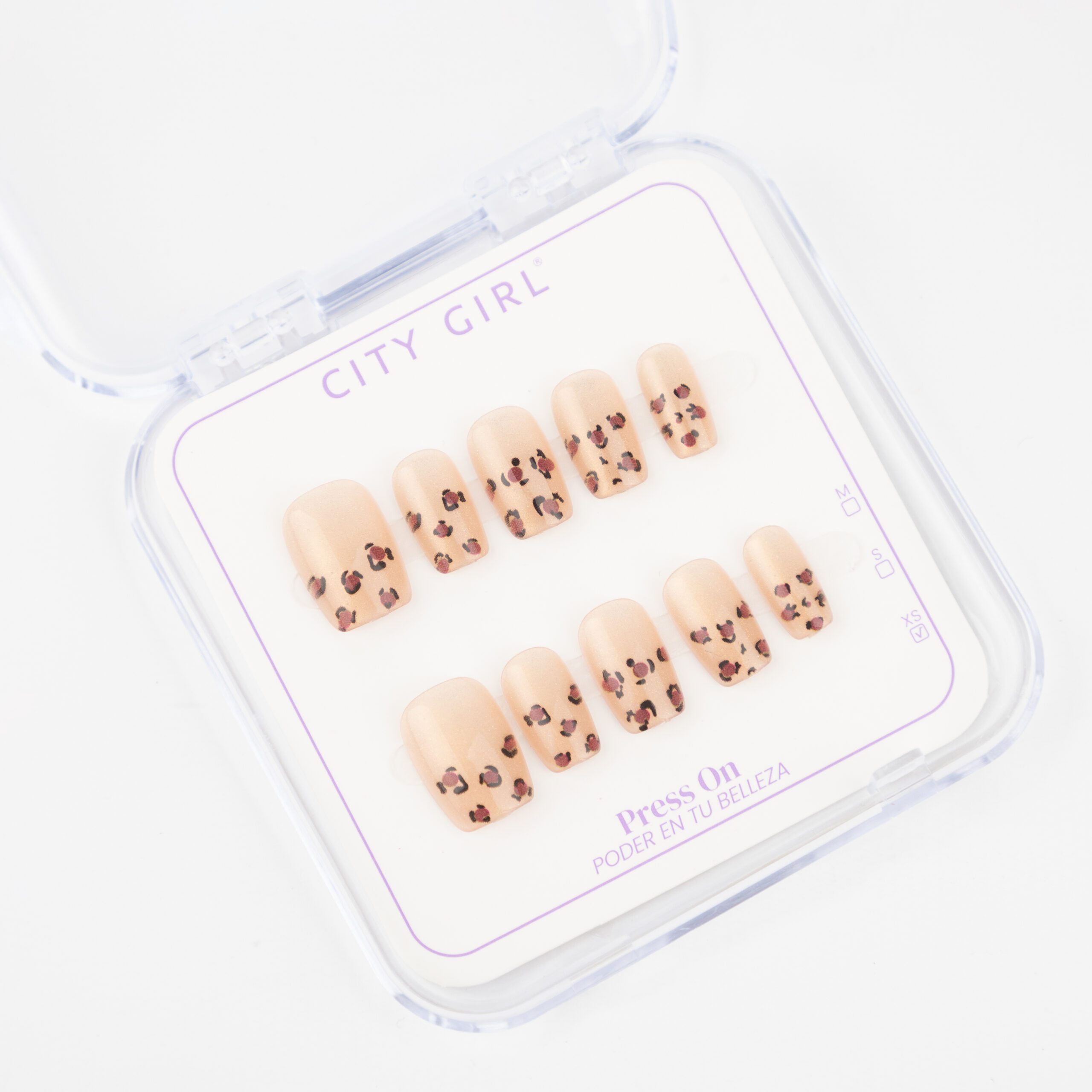 PRESS ON CORTAS CON DECORACIÓN CITY GIRL - Imagen 5