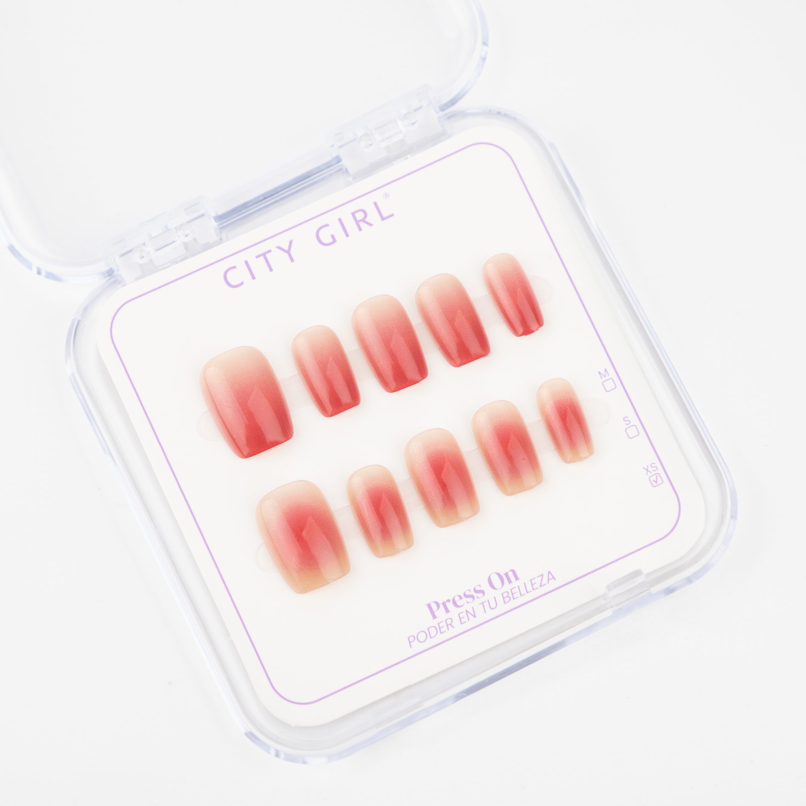 PRESS ON CUADRADAS CORTAS CITY GIRL