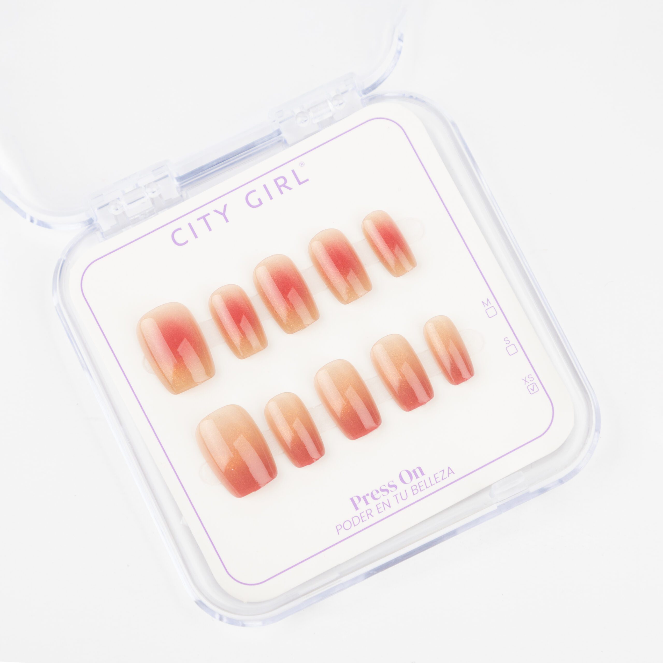 PRESS ON CUADRADAS CORTAS CITY GIRL - Imagen 3