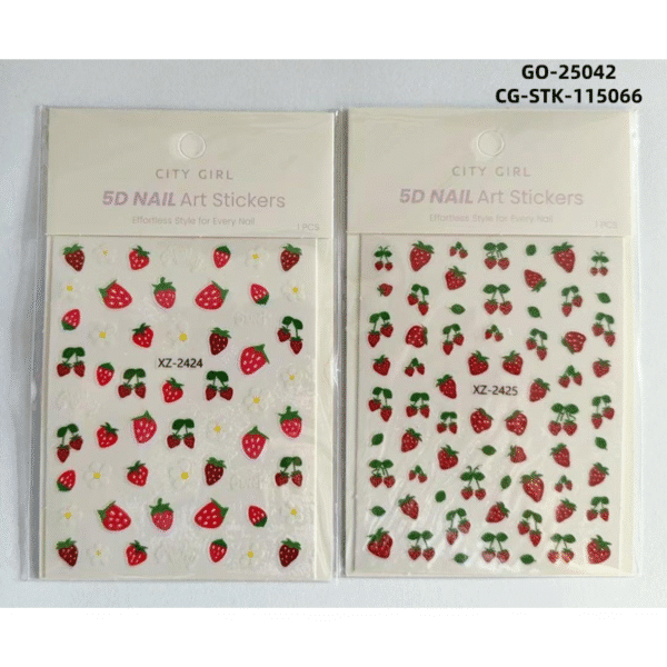 STICKER DE FRUTILLA 5D CITY GIRL