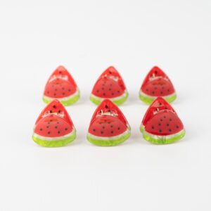 MINI BROCHES DE PELO FRUTITAS CITY GIRL - 6PCS