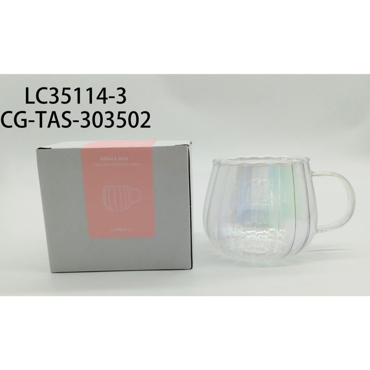 TAZA DE VIDRIO TORNASOL CITY GIRL - 350ML