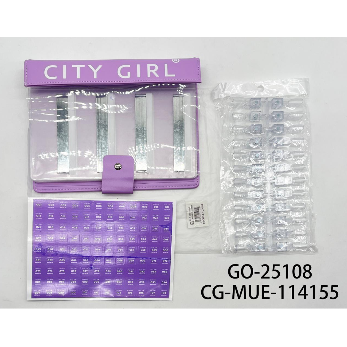 MUESTRARIO CON IMAN 108 COLORES CITY GIRL