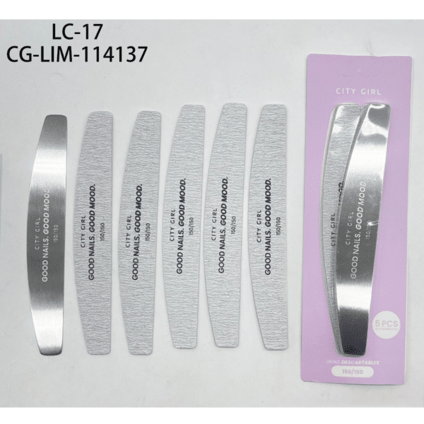 LIMA METALICA CON 5PCS AUTOADHESIVOS 150/150 CITY GIRL