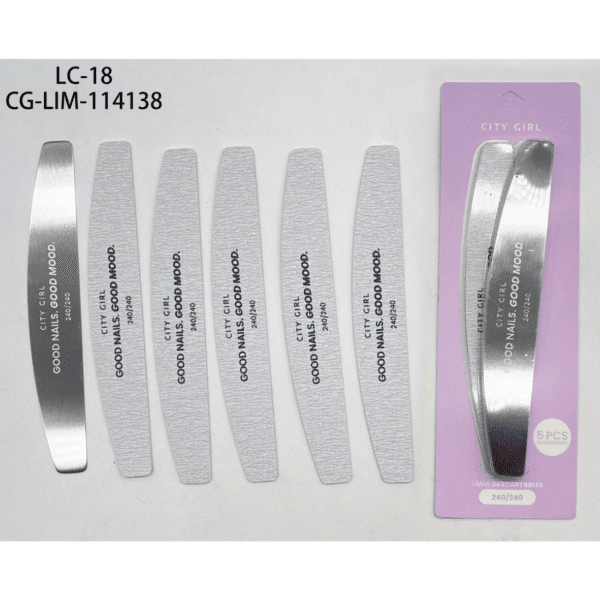 LIMA METALICA CON 5PCS AUTOADHESIVOS 240/240 CITY GIRL