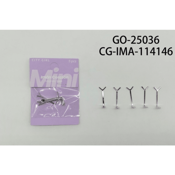 MINI IMAN CORAZÓN CITY GIRL - 5PCS
