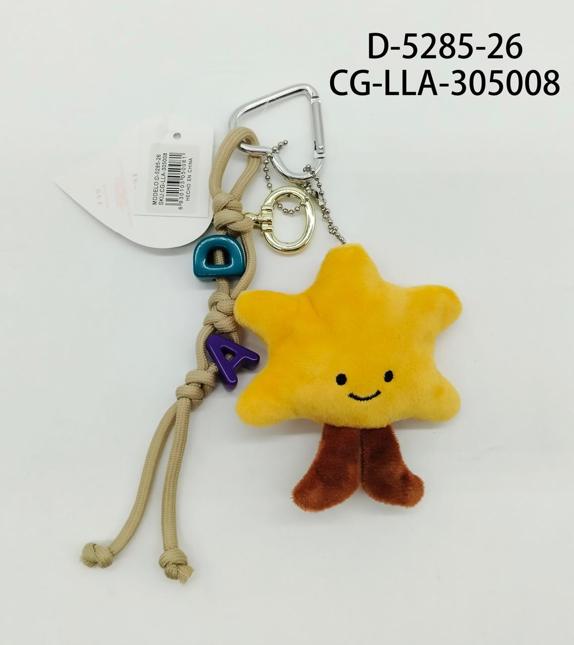 LLAVERO CHARM ESTRELLA CON PATITAS CITY GIRL