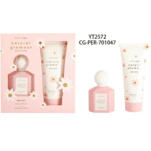 KIT DE PERFUME CON CREMA CORPORAL NATURAL GLAMOUR LOVELY BLOOM - 2PCS