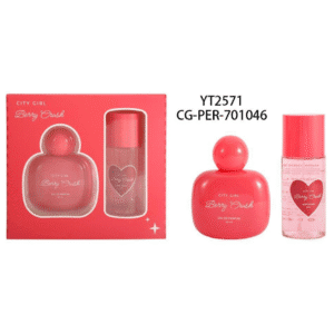 KIT DE PERFUME + BODY SPLASH BERRY CRUSH CITY GIRL - 2PCS