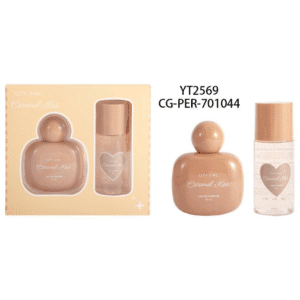KIT DE PERFUME + BODY SPLASH CARAMEL KISS CITY GIRL - 2PCS