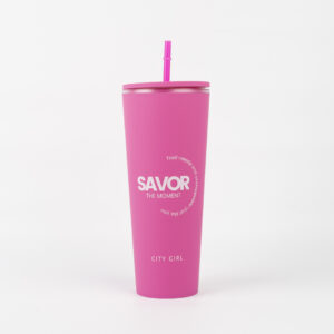 VASO PLASTICO SAVOR THE MOMENT CON SORBETE CITY GIRL - Imagen 4