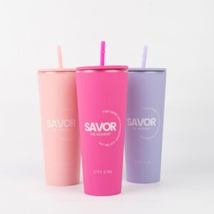 VASO PLASTICO SAVOR THE MOMENT CON SORBETE CITY GIRL