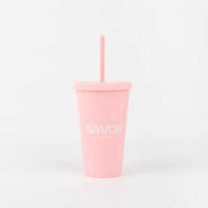 Alternative view of VASO DE PLASTICO SAVOR THE MOMENT CON SORBETE CITY GIRL