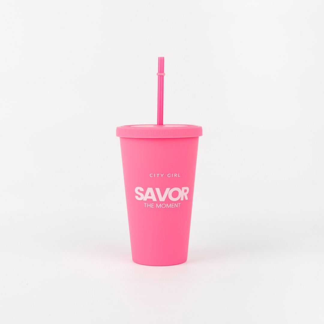 VASO DE PLASTICO SAVOR THE MOMENT CON SORBETE CITY GIRL - Image 4