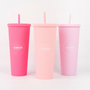VASO DE PLASTICO CHEERS TO PROGRESS CON SORBETE CITY GIRL