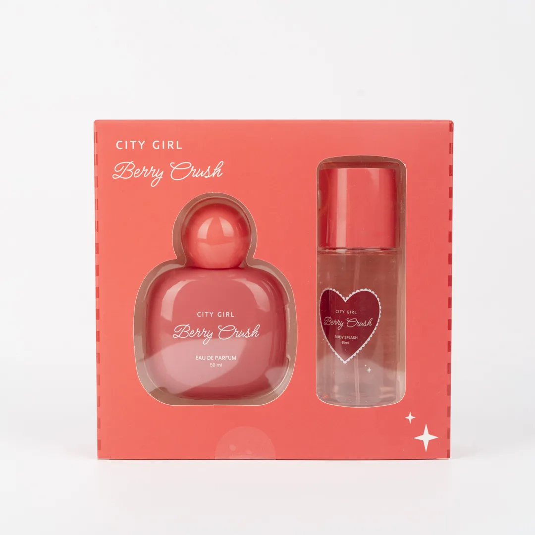 KIT DE PERFUME + BODY SPLASH BERRY CRUSH CITY GIRL - 2PCS - Image 2