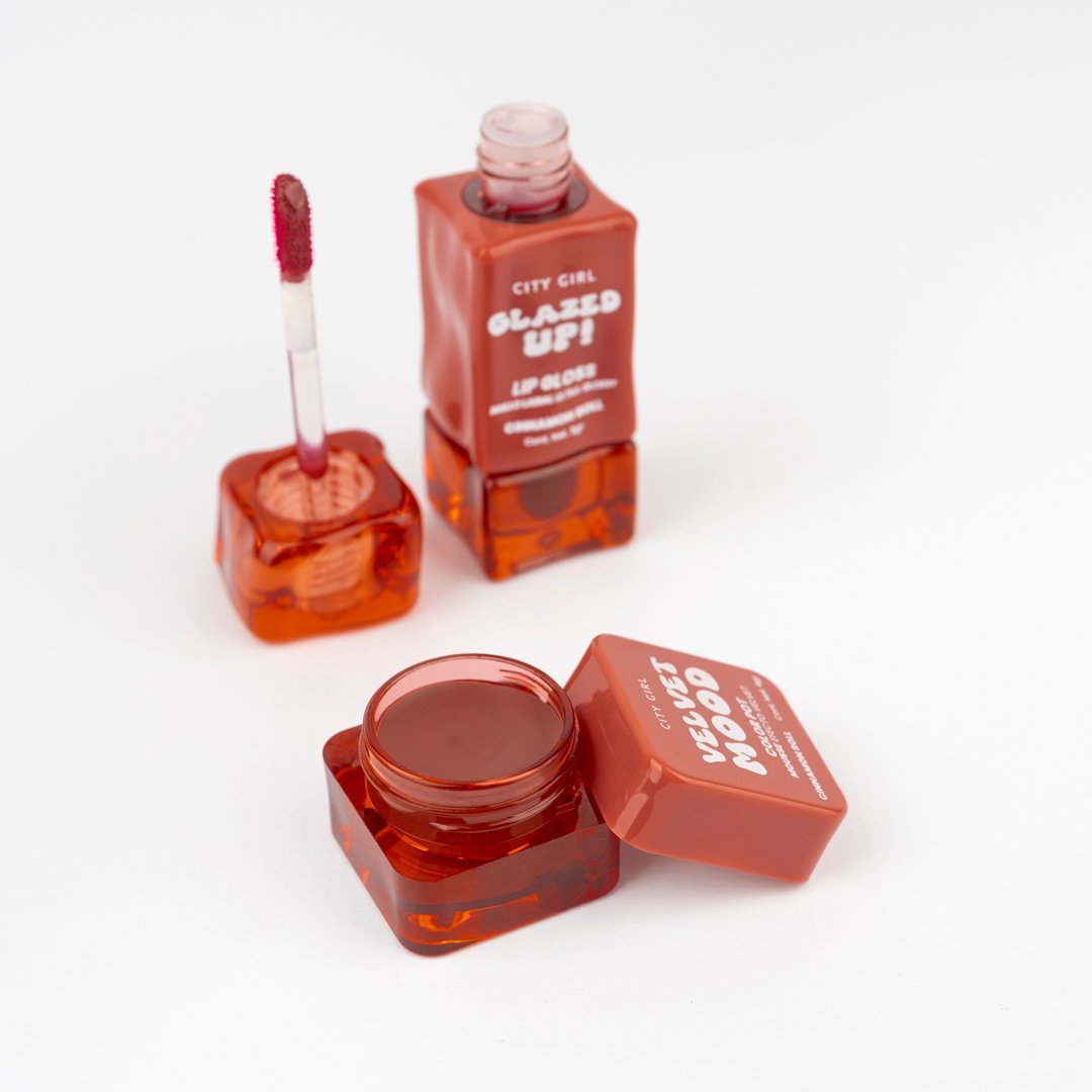 KIT DE CUIDADO PARA LABIOS (Brillo Labial + Mousse velvet) CITY GIRL - 2PCS