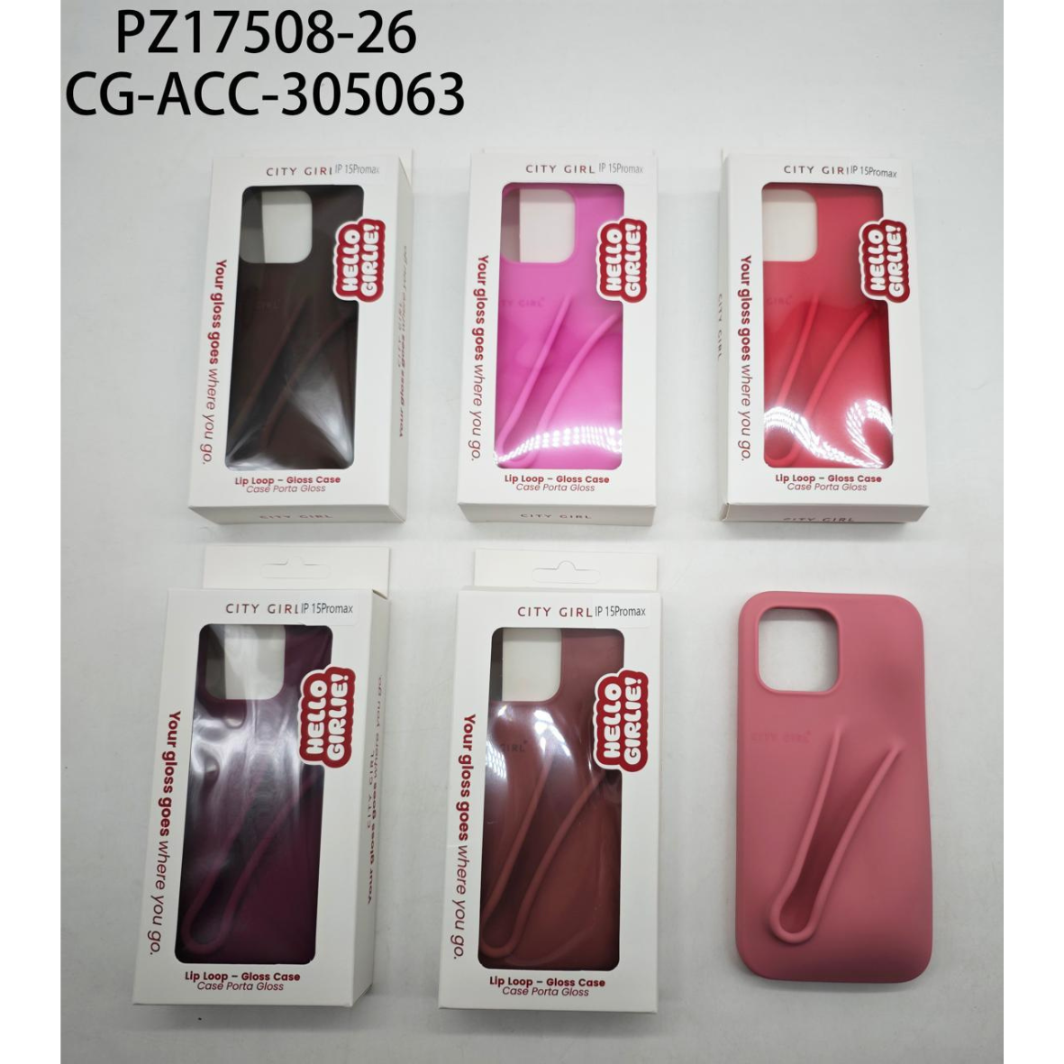 FUNDA PARA CELULAR PORTA GLOSS CITY GIRL